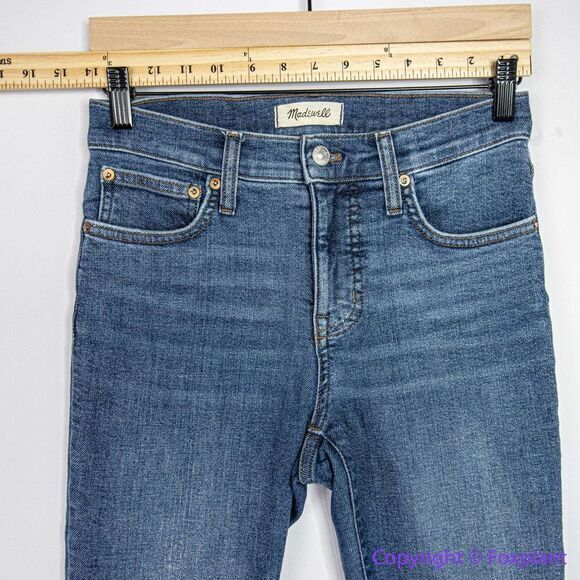 NEW Madewell Tall 9" Mid-Rise Skinny‎ Jeans in Heathfield Wash, 25T - Picture 6 of 16